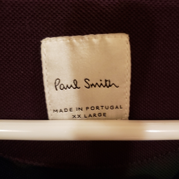 Paul Smith Polo w enameled charm buttons featuring a cyclist and a runner - Picture 5 of 5